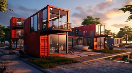 A photo of Contemporary Container Residences