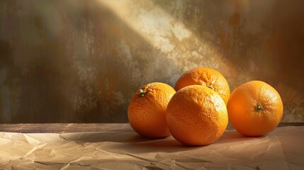 Oranges in the afternoon sun