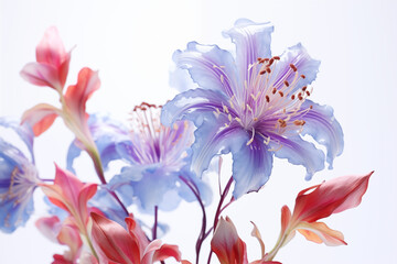 Flowers on white background. Topics related to flowers. Jobs related to flowers. Flower news....