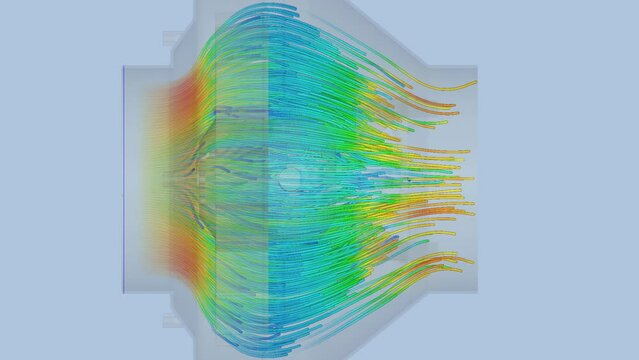 CFD simulation Computational fluid dynamics - dryer airflow simulation
