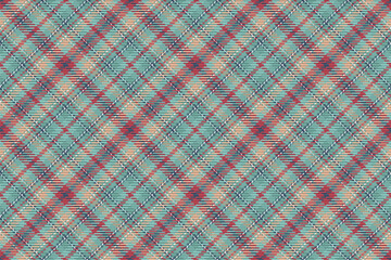 Seamless pattern of scottish tartan plaid. Repeatable background with check fabric texture. Vector backdrop striped textile print.