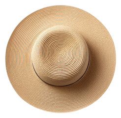 Fototapeta na wymiar Straw hat white background sombrero headwear