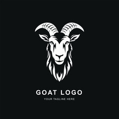 goat logo design vector