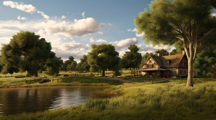 Fototapeta premium A photo of Homestead Living Creating a Sense