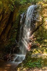 Fototapeta na wymiar Pagnueng waterfall in Nam Ha National Protected Area, Laos