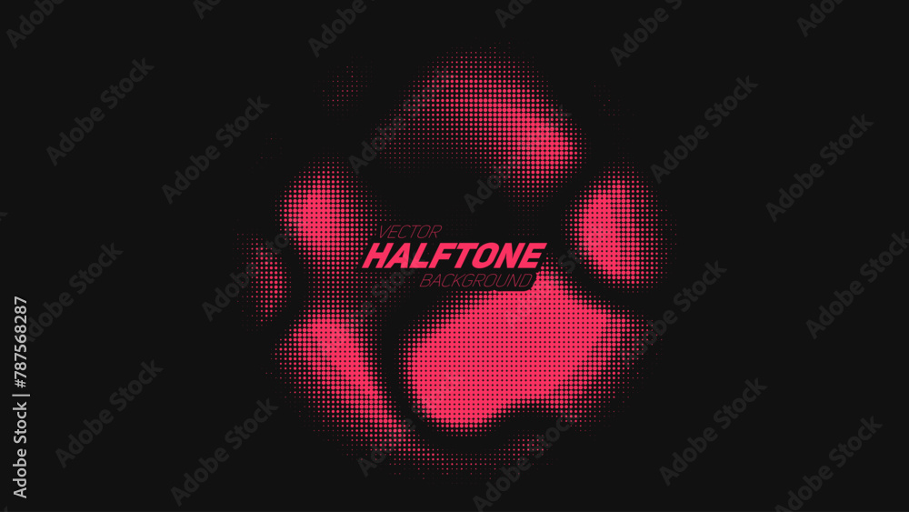 Aufkleber abstract vector torn red halftone distorted sphere. scrathed dotted texture element. point glitch