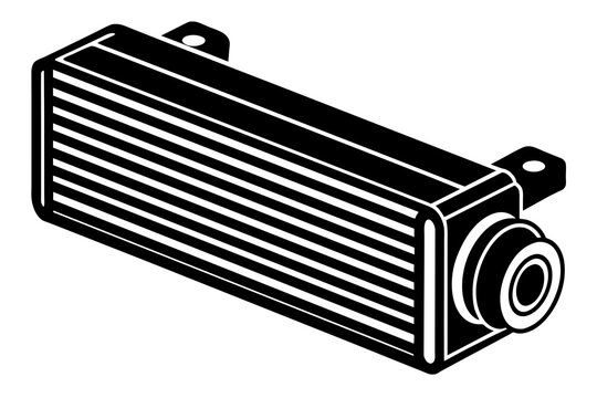 recommend clip art:  oil cooler vector, silhouette illustration