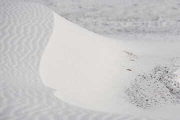 Patterns in the sand dunes at White Sands National Park, New Mexico