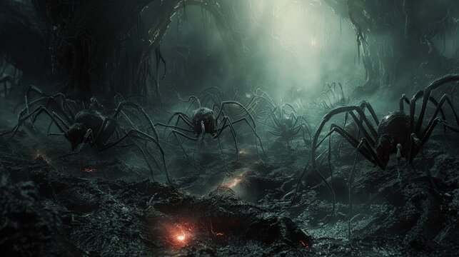 A dark ritual, summoning an army of shadow ants, devourers of light