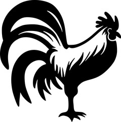 Design of rooster symbol