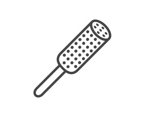 Makeup and Cosmetics related line. linear Vector graphic icons beauty and cosmetics in the form hair combs for massage or darsonval procedures. Outline signs and symbols.