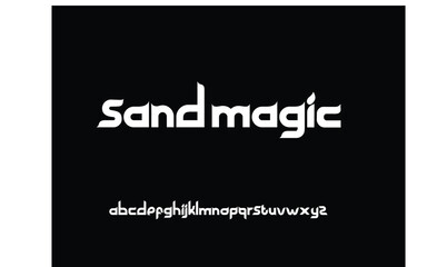 Abstract Fashion font alphabet. Minimal modern urban fonts for logo, brand etc. vector illustration