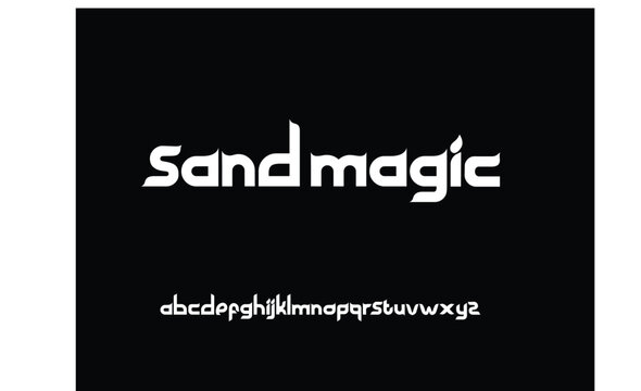 Abstract Fashion font alphabet. Minimal modern urban fonts for logo, brand etc. vector illustration