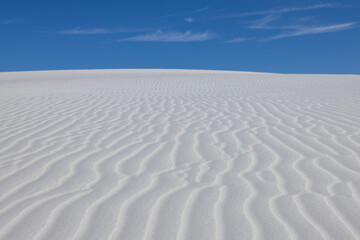 Fototapeta na wymiar Sand dunes at White Sands National Park, New Mexico 