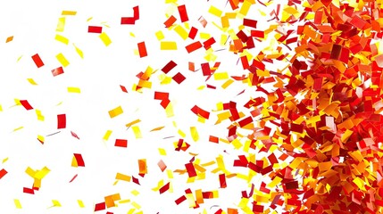 Fototapeta na wymiar Blue, red, yellow and colorful confetti background. Decoration and celebration background. High quality AI generated image