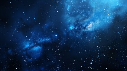 Obraz premium Starry night sky with nebula and cosmic dust