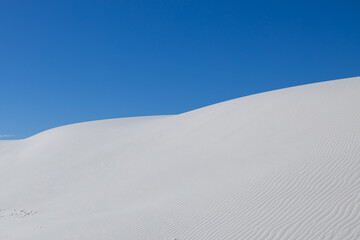 Fototapeta na wymiar Sand dunes at White Sands National Park, New Mexico
