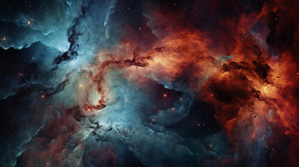 Nebula Birth a captivating astrophotography image of universe - obrazy, fototapety, plakaty