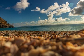 Fototapeta na wymiar Peaceful beach in Saint Barthlemy, Caribbean