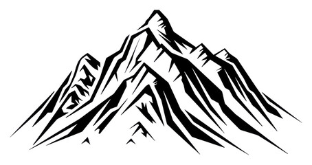 PNG Mountain drawing nature sketch.