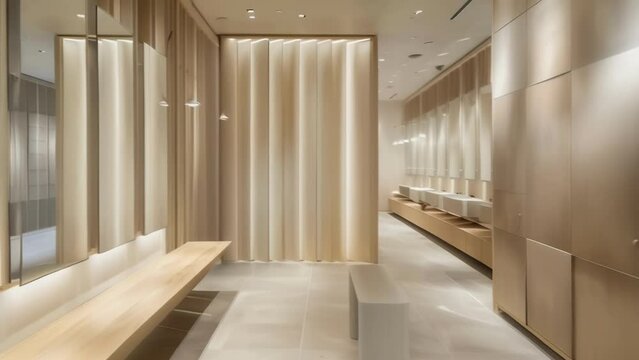 The walls of the fitting rooms are also touchresponsive allowing customers to request different sizes or styles without having to leave the room. They can also use the walls to view .
