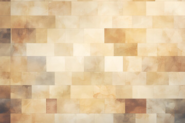 Abstract beige and brown toned mosaic pattern background