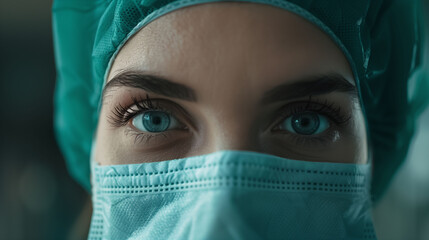 Compassionate Healthcare Professional in Surgical Mask