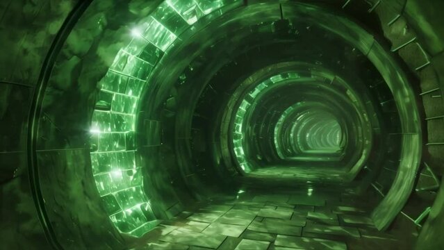 The pathway to alchemical transformation winds through a labyrinth of tunnels each one illuminated by the vibrant glow of corresponding . .