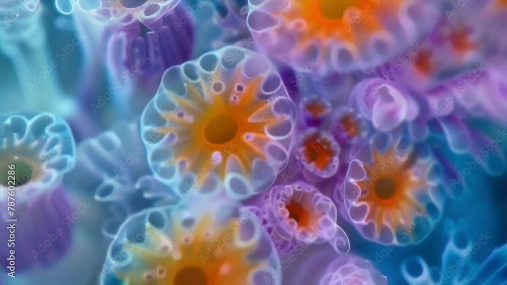 Poster a closer look reveals the intricate patterns and textures of ciliate surfaces resembling intricate w