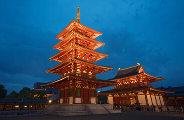 Tanabata in Shitennoji Temple in Osaka, Japan