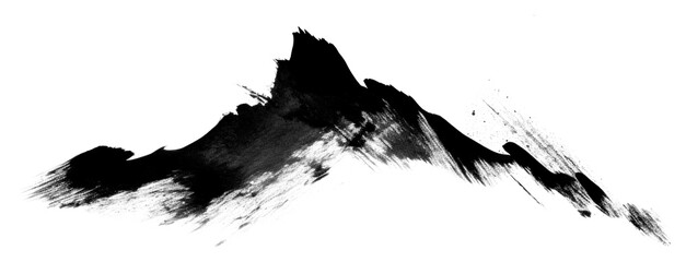 PNG Mountain drawing sketch black.