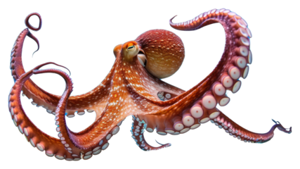 PNG Underwater photo of full body of octopus animal marine invertebrate.