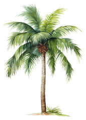 Fototapeta na wymiar PNG A palm tree tropics plant white background.
