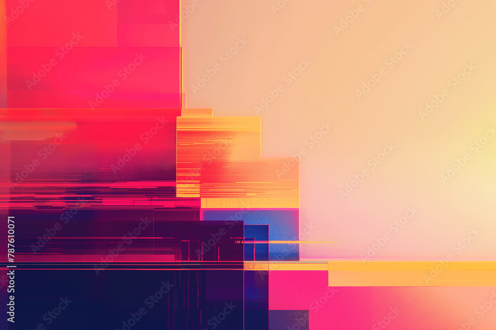 Aufkleber multicolored abstract background with squares and rectangles