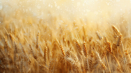 wheat field background wallpaper . cards, business, bridal shower or other party invitation cards, Place for text. Flat lay, top view.