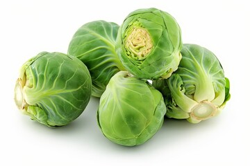 Raw Brussels sprouts in their freshest state
