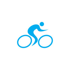 Bicycle sport ride logo design