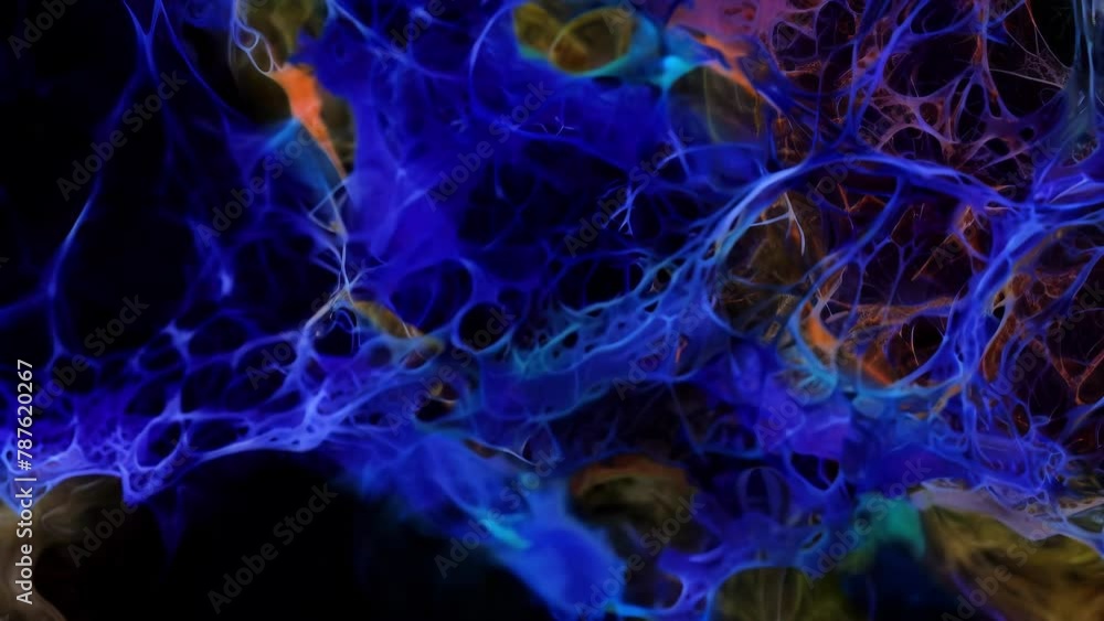 Poster this microscopic image showcases the beauty of fungal hyphae with its thin threadlike structures wea