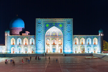 Registan night laser show, Uzbekistan