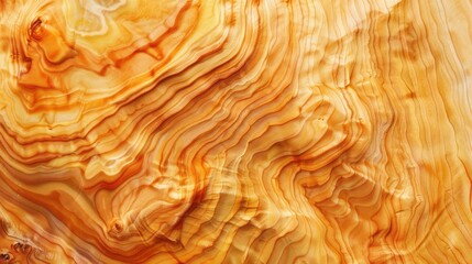 A close up of a wooden surface with various patterns in a style that merges light orange tones, high resolution, linear simplicity, and highly polished surfaces. - obrazy, fototapety, plakaty