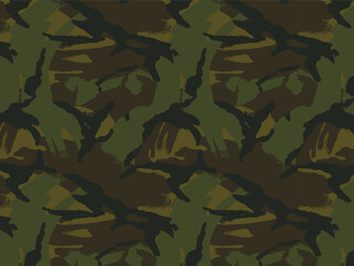 British Disruptive Pattern Material DPM Camouflage Seamless Pattern