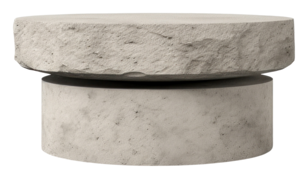 PNG Rock podium furniture lighting cylinder. 