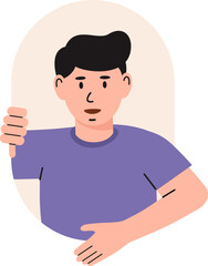 People Peeping Illustration