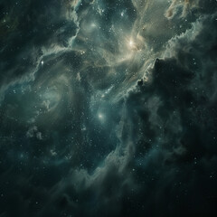 Starry Void for a Cinematic Trailer Poster: The Infinite Darkness Beckons