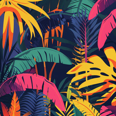 Embark on an Adventure: Vibrant Jungle Themed Poster