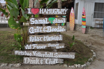 Welcome to Samal Island signage on March 25, 2024