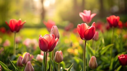 Fototapeta premium Nature Photography Challenge Challenge yourself to capture the beauty of spring through photography Explore your local parks, gardens, or countryside and share your favorite shots
