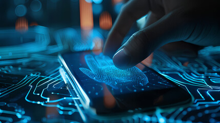 2FA secure account login connection or cybersecurity service concept of mobile and computer secure connection as trusted device closeup and two step factor authentication code verified credentials