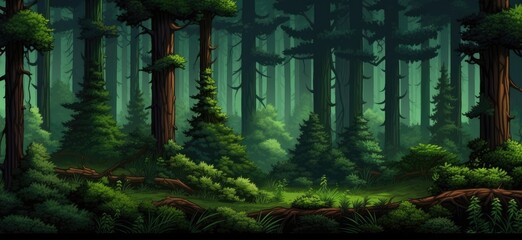 Obraz premium Enchanted Forest Scene