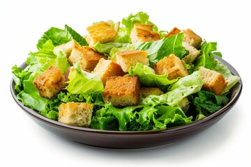 Caesar Salad on a plain white backdrop